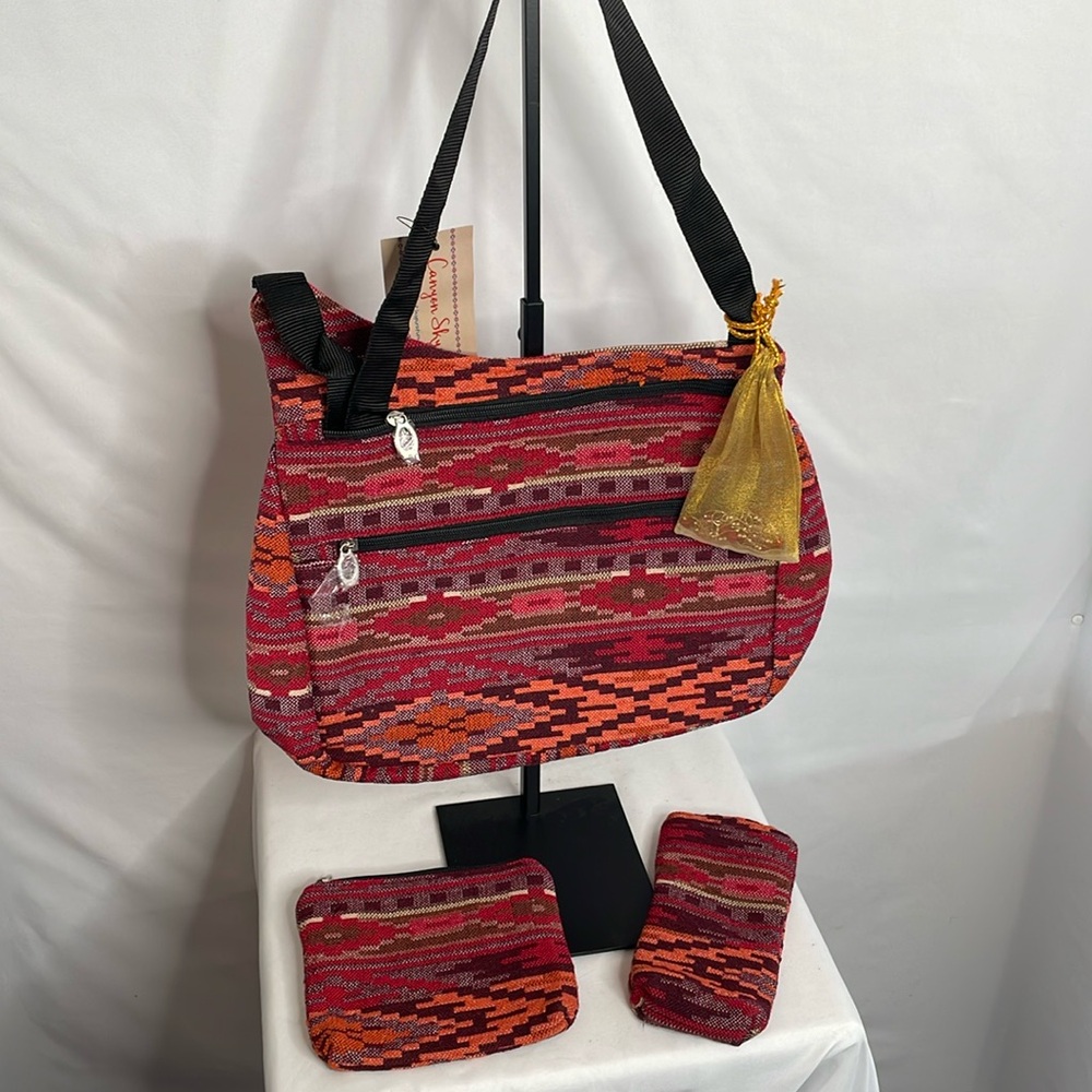 Canyon sky southwest inspiration sunset handbag multiple pockets 4pc set‎